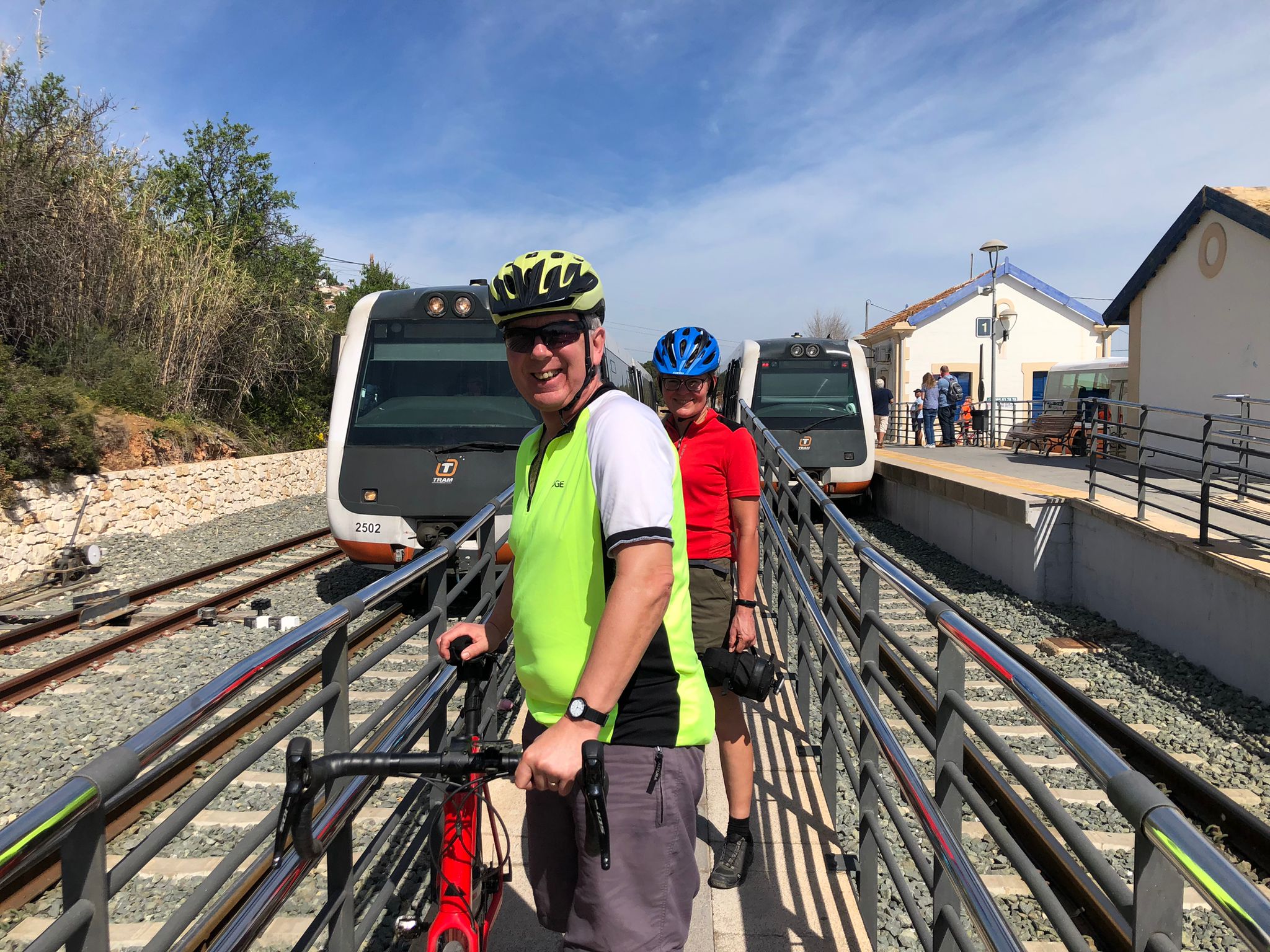 click to enlarge! Arriving Calpe station